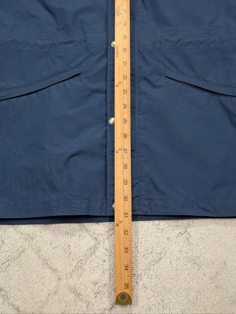 Vintage North Face Jacket Mens L Blue Gore-Tex Hooded Weatherproof Outdoor USA